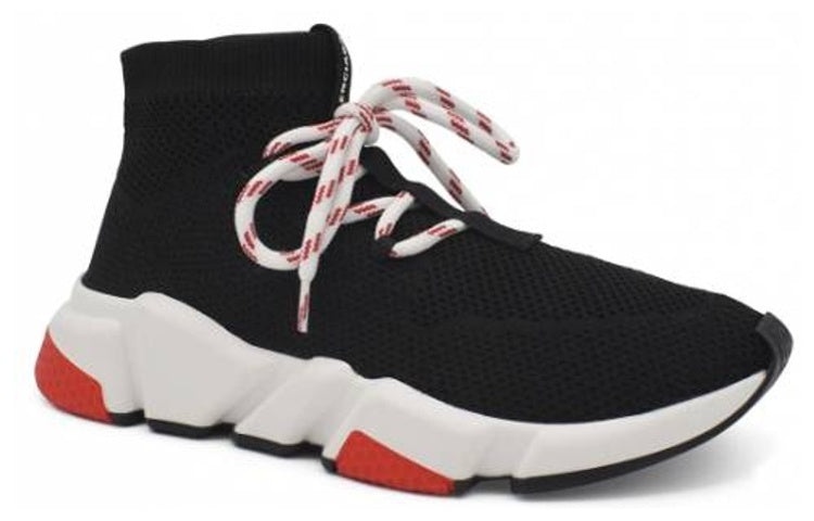 (WMNS) Balenciaga Speed 2.0 Sneakers 'Black White Red' 525723W07U01000 - 3