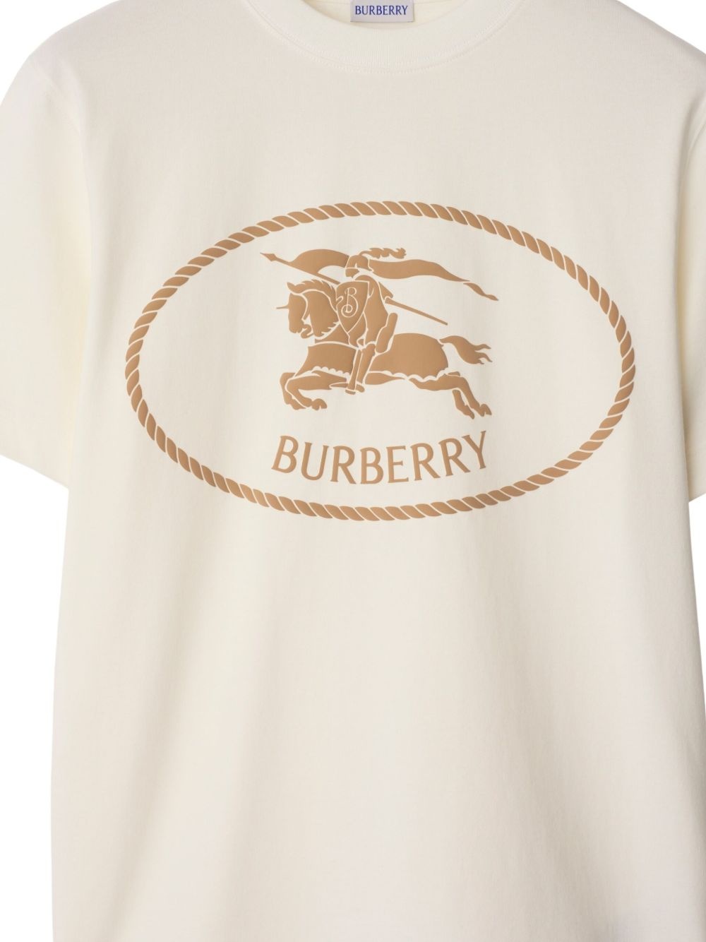 Knight-stamp cotton T-shirt - 2