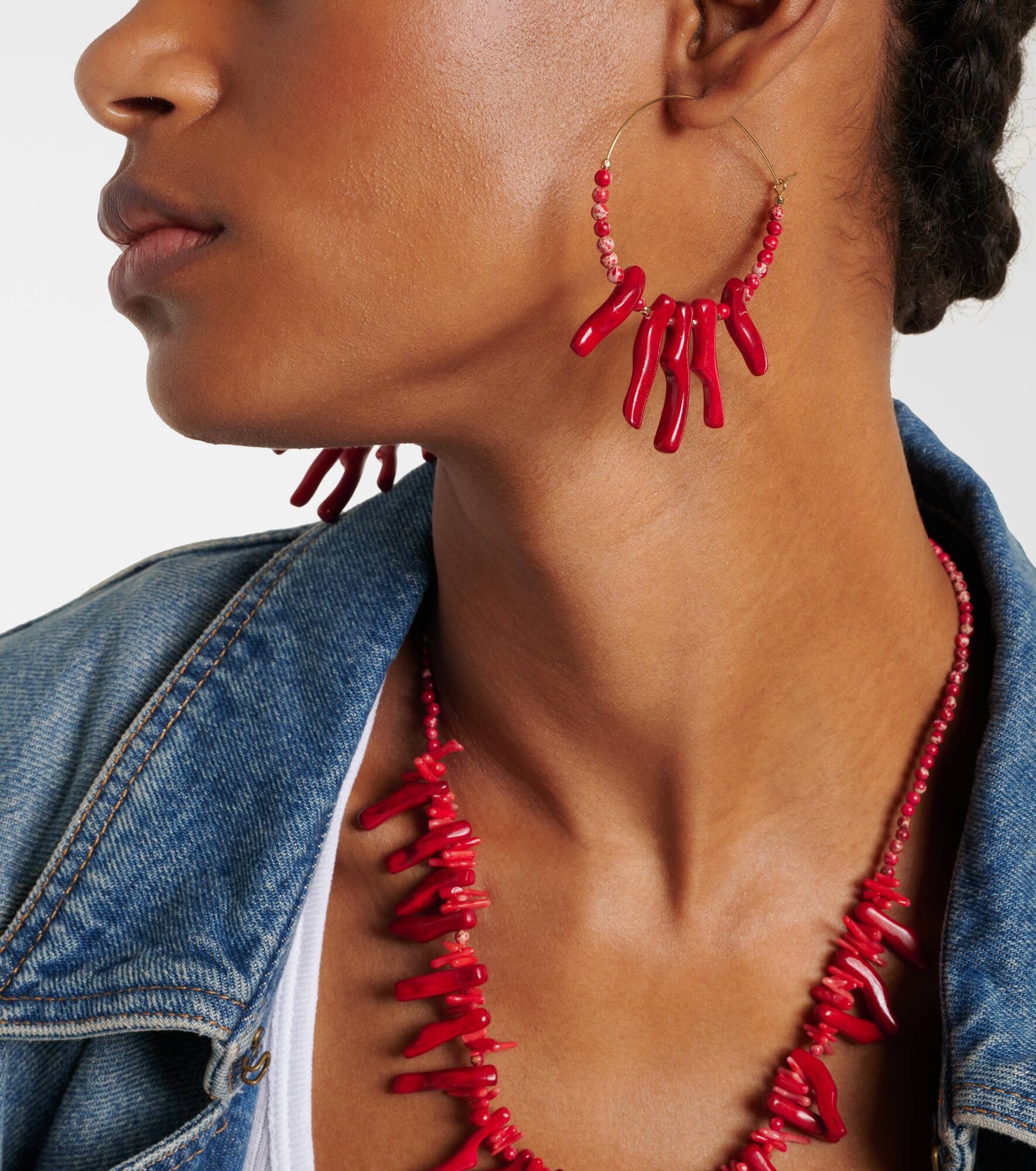 Jolana embellished hoop earrings - 3