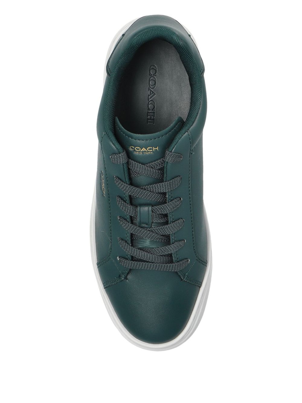 High Line leather lace-up sneakers - 4