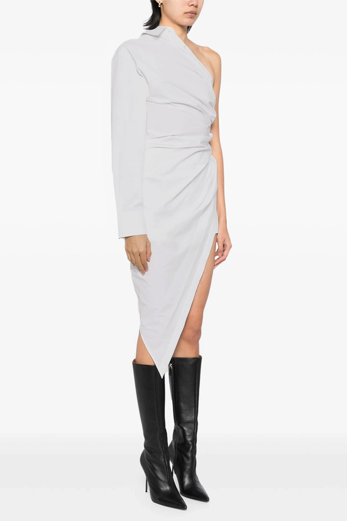 Asymmetrical shirt dress - 2