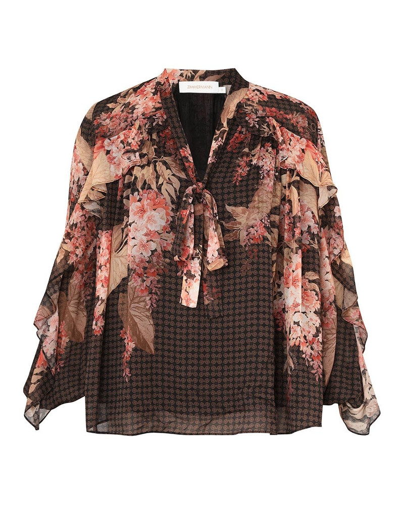ILLUMINATE FLUTTER BLOUSE - 1
