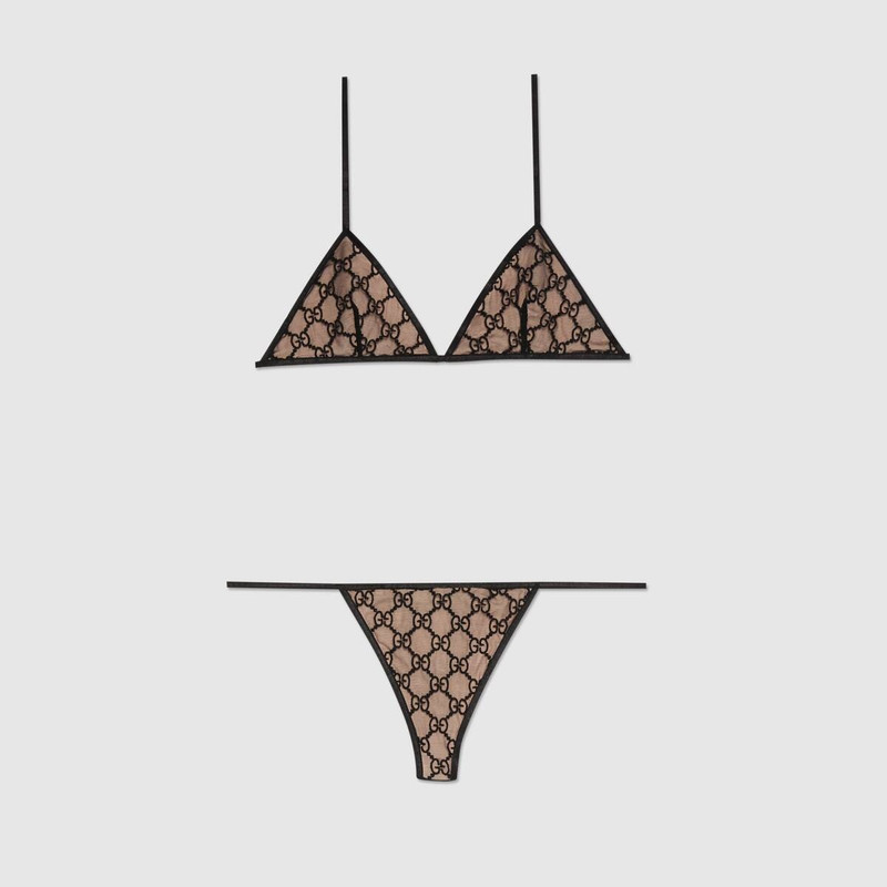 GUCCI GG tulle lingerie set outlook