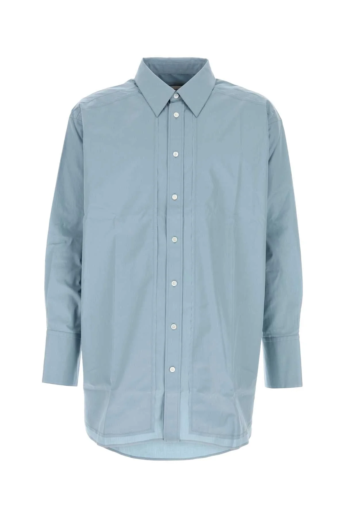 Ami Men Light Blue Poplin Shirt - 1