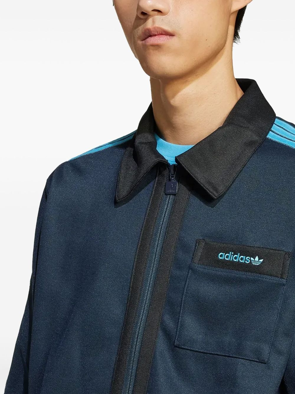 embroidered-logo jacket - 3