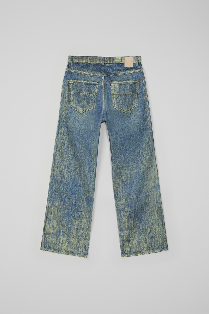 CAMPERLAB Sand Blue Paint Print Denim Jeans outlook