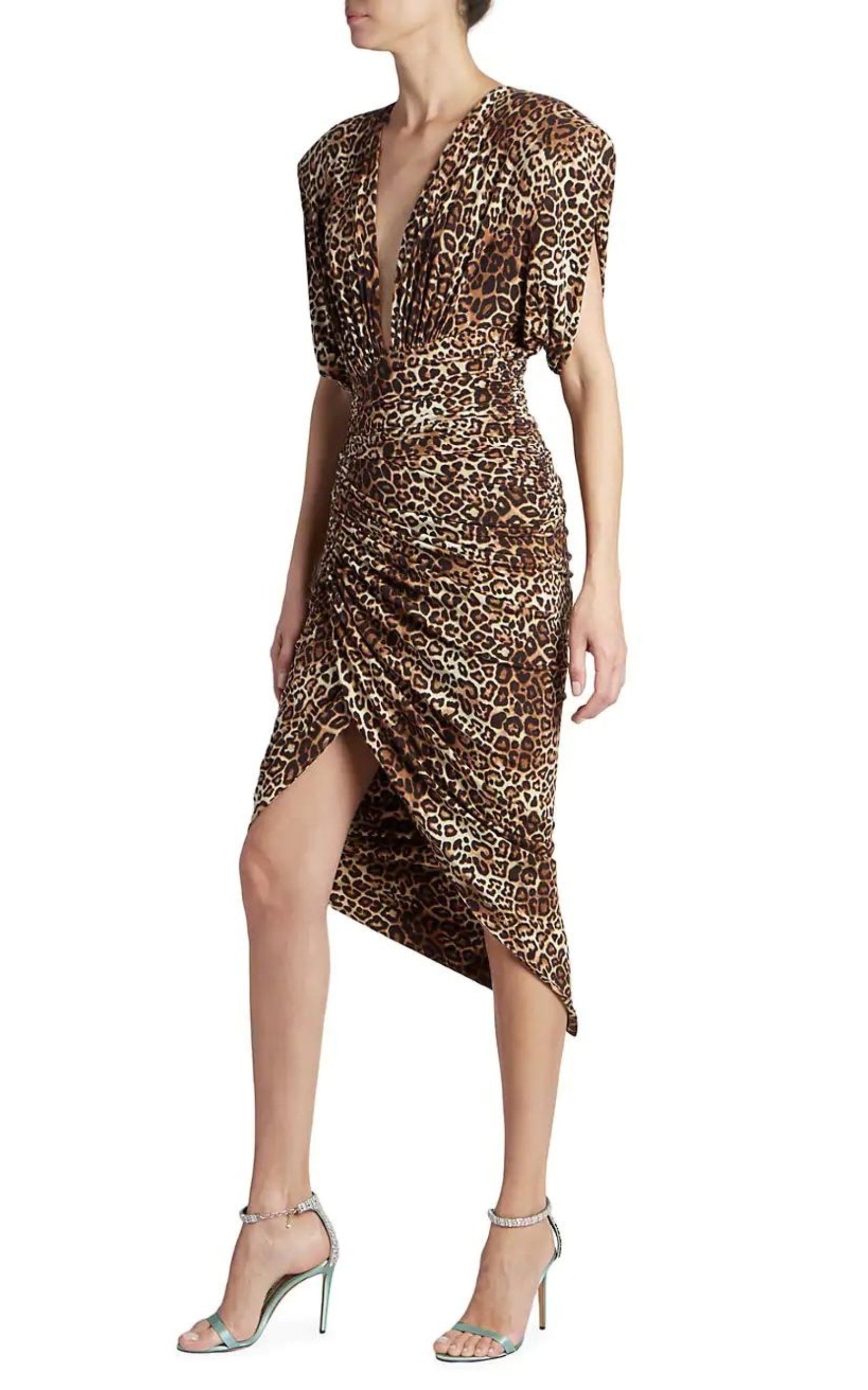 Leopard-print Ruched Dress - 5