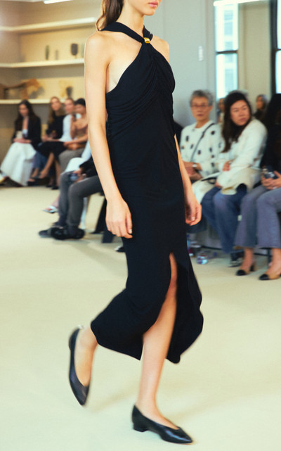 Altuzarra Marlene Gathered Jersey Maxi Dress black outlook