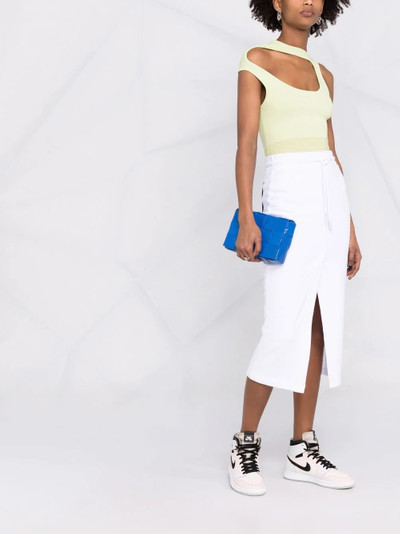 Off-White logo midi skirt outlook