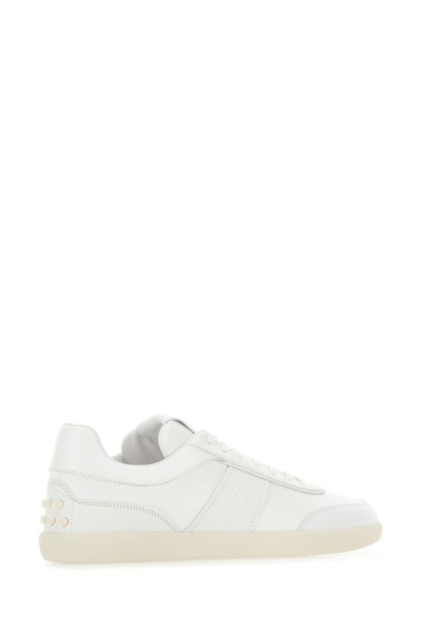 Tod's Man White Leather Tabs Sneakers - 3