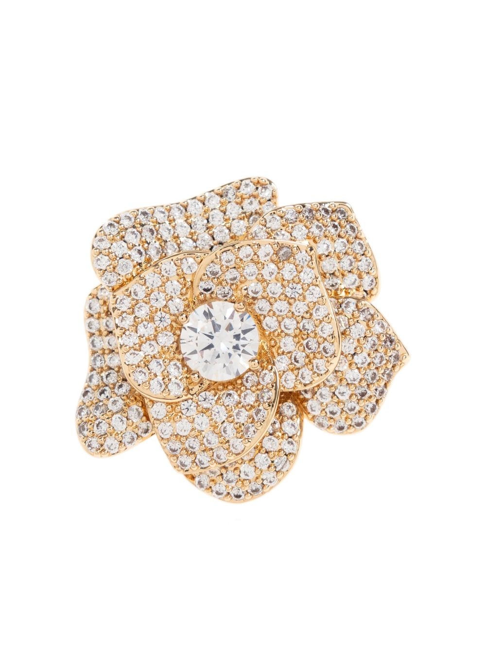floral crystal-embellished earrings - 4