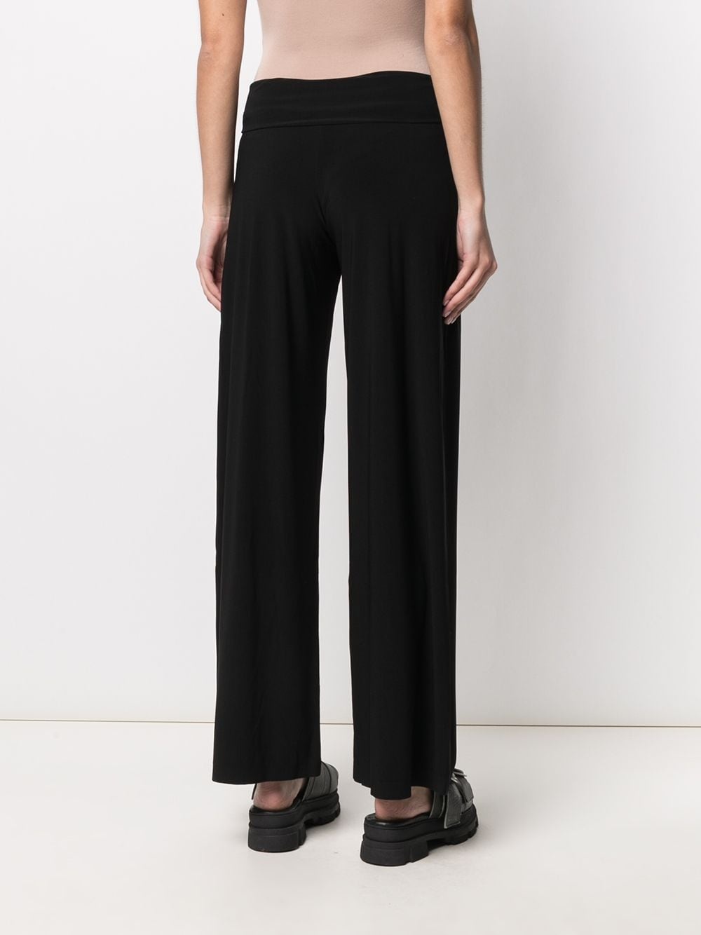 mid-rise wide-leg trousers - 4
