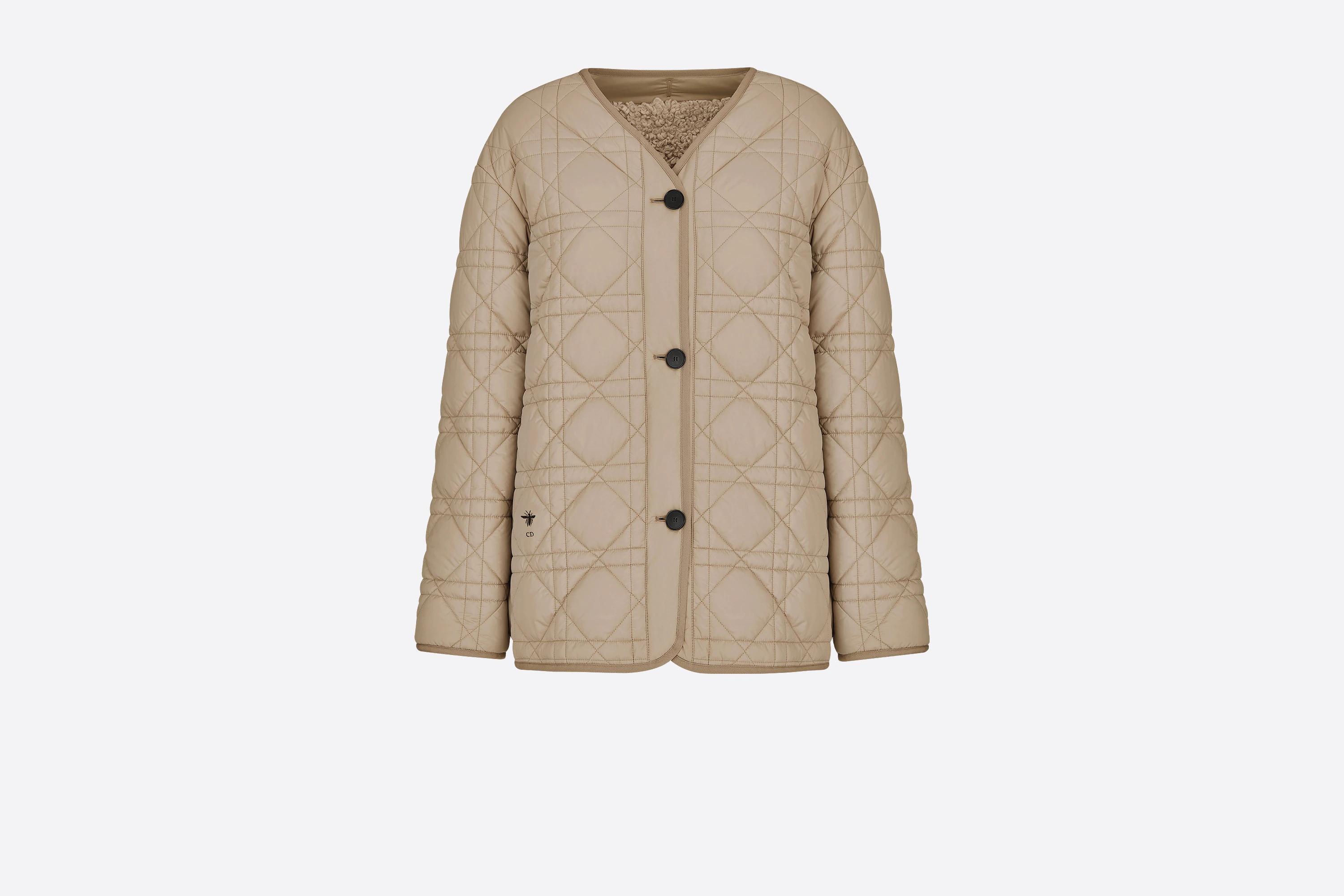 Reversible Macrocannage Peacoat - 4