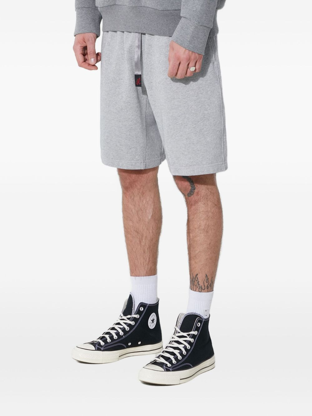 drawstring-waist shorts - 3