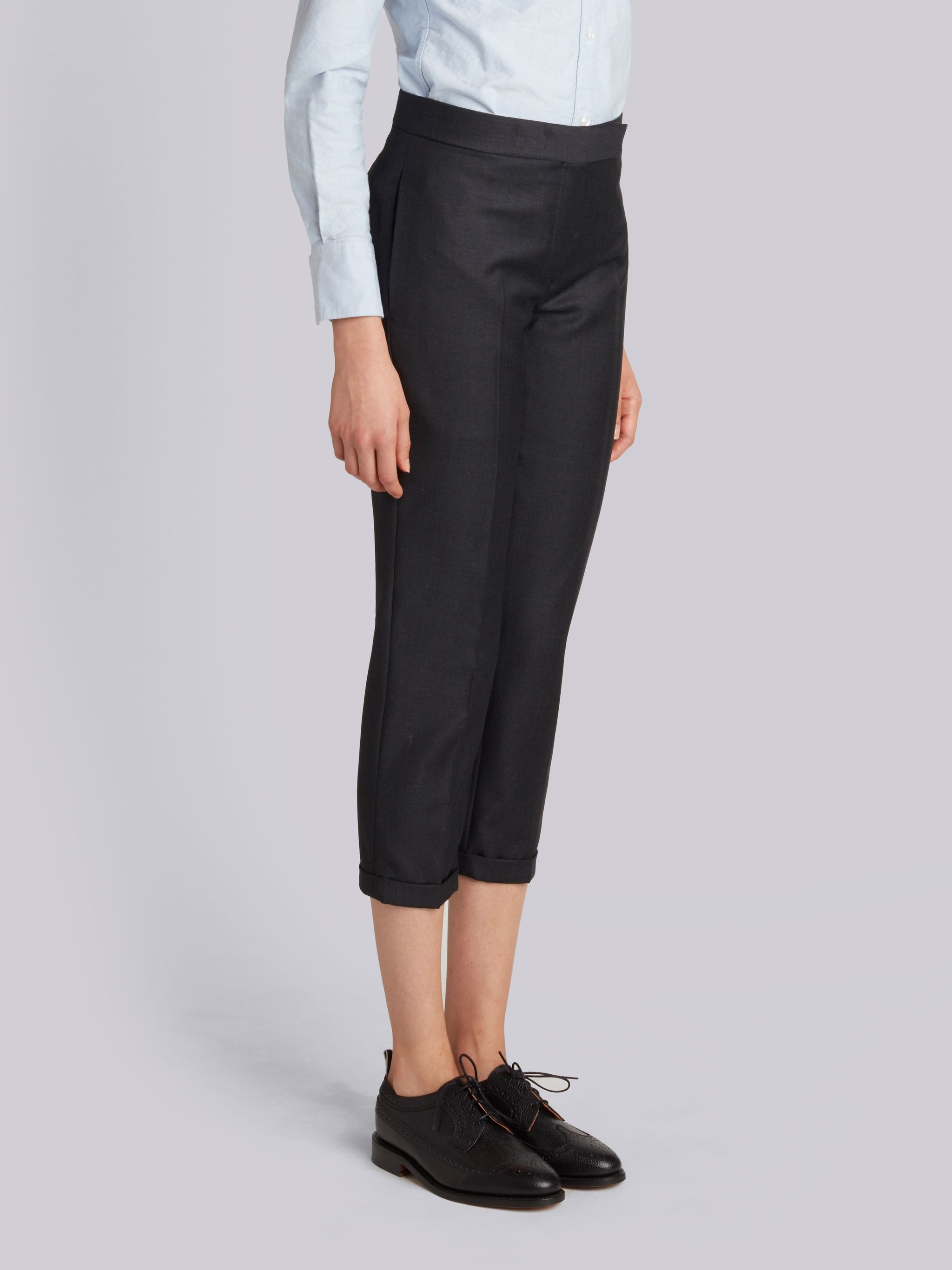 Lowrise Skinny Trouser In Super 130’s Wool Twill - 2