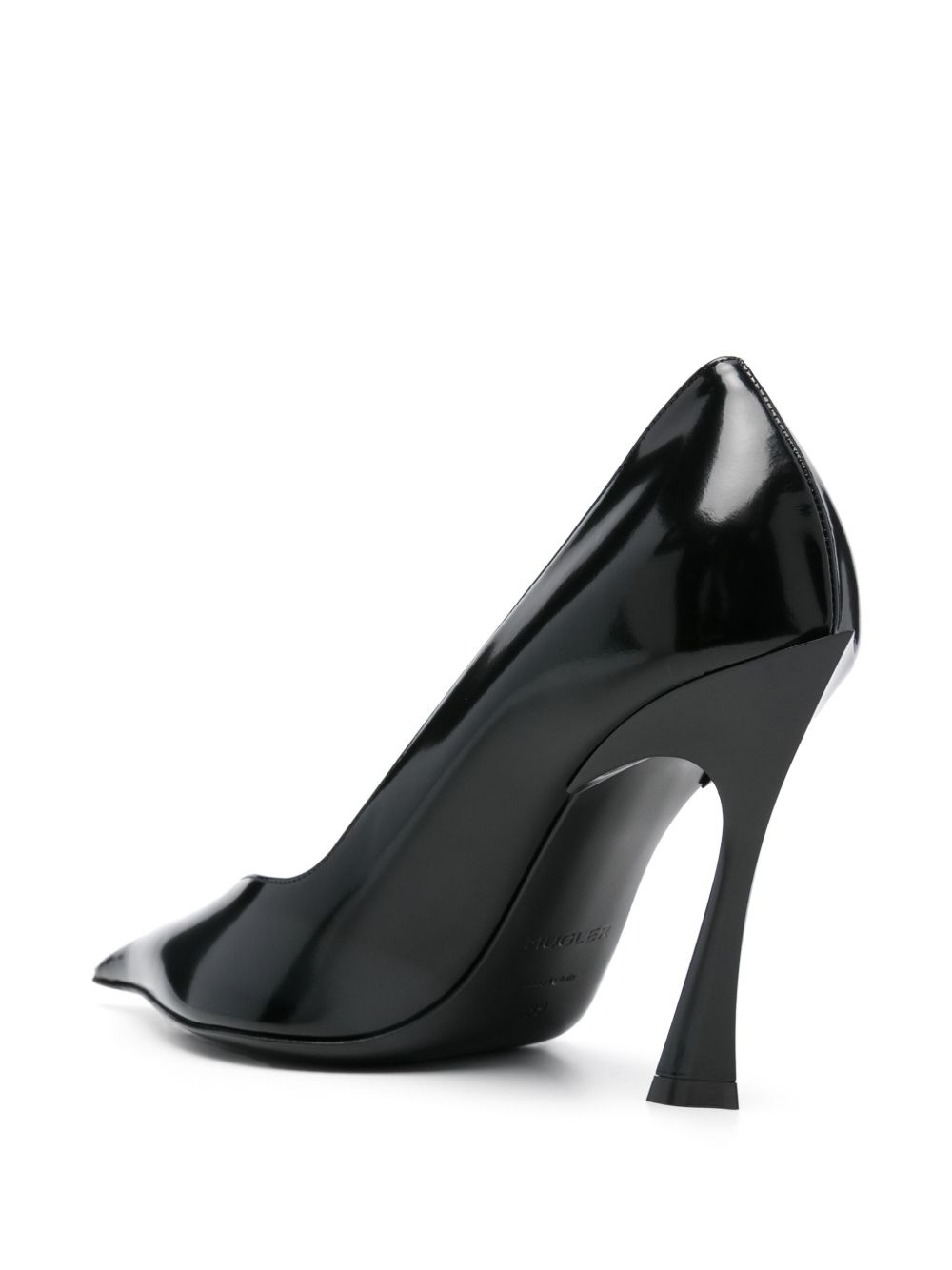 90mm classic leather fang pumps - 3