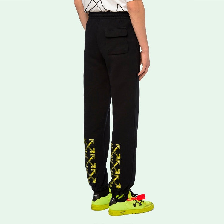 Off-White 2018-19FW Street Style Cotton Logo Pants OMCH020F19E300101060 - 4