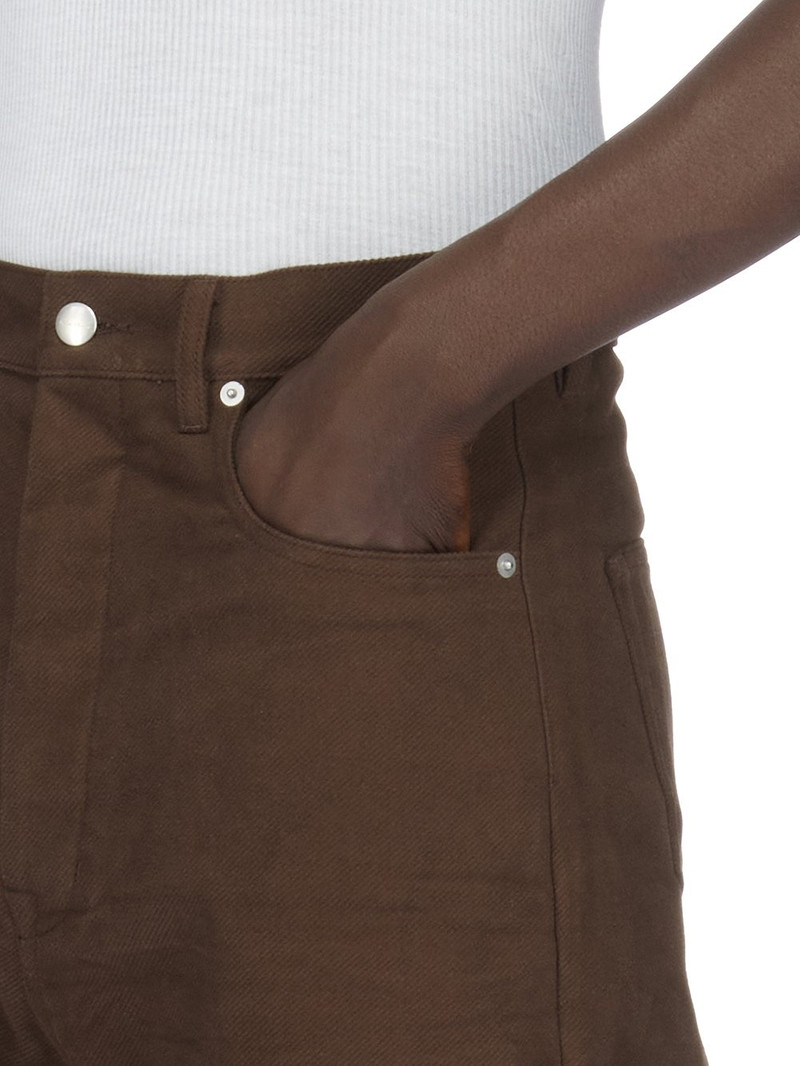 button-up organic cotton flared trousers 6