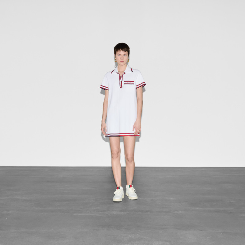 GUCCI Stretch viscose polo dress outlook