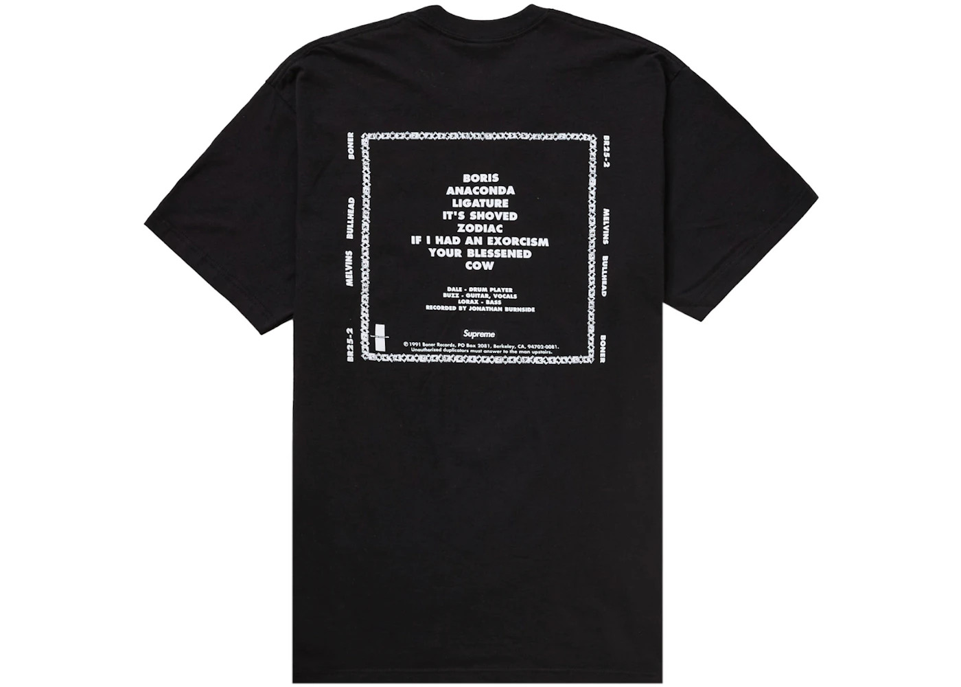 Supreme Melvins Bullhead Tee Black - 2