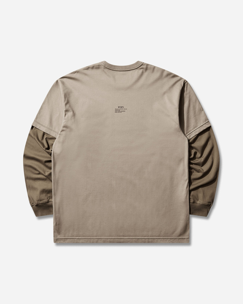 WTAPS Men's SLDR 01 Longsleeve T-Shirt Beige outlook
