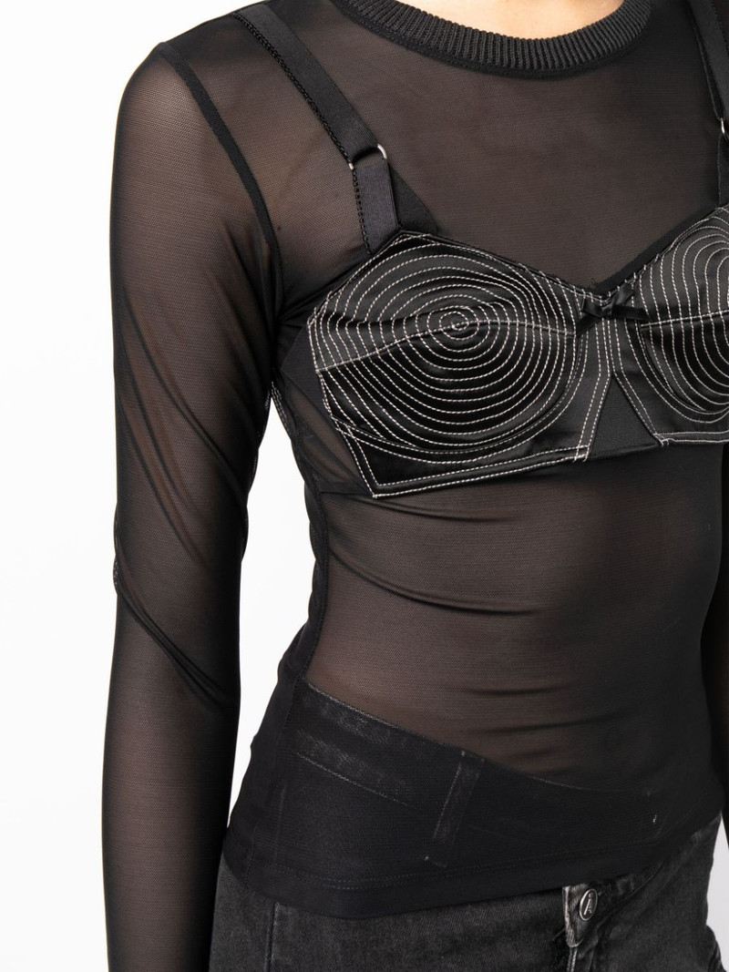 mesh long-sleeved top 5