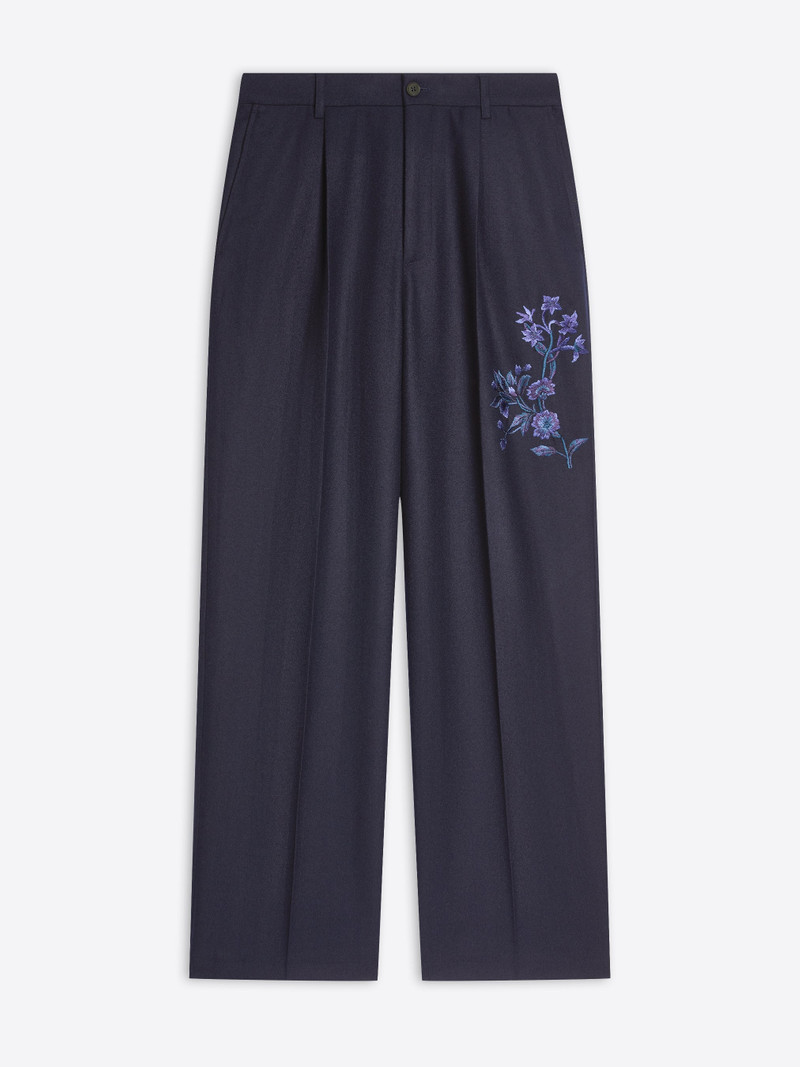 EMBROIDERED WOOL PANTS 1