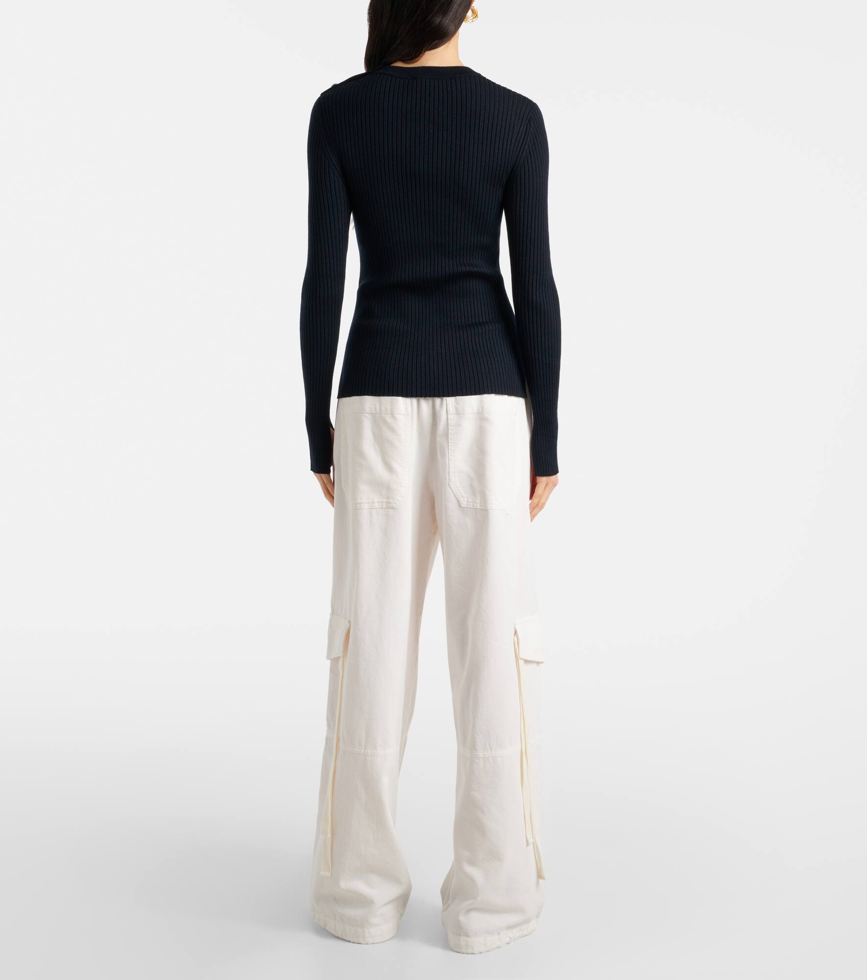 Essential Ease wool and silk-blend sweater - 3