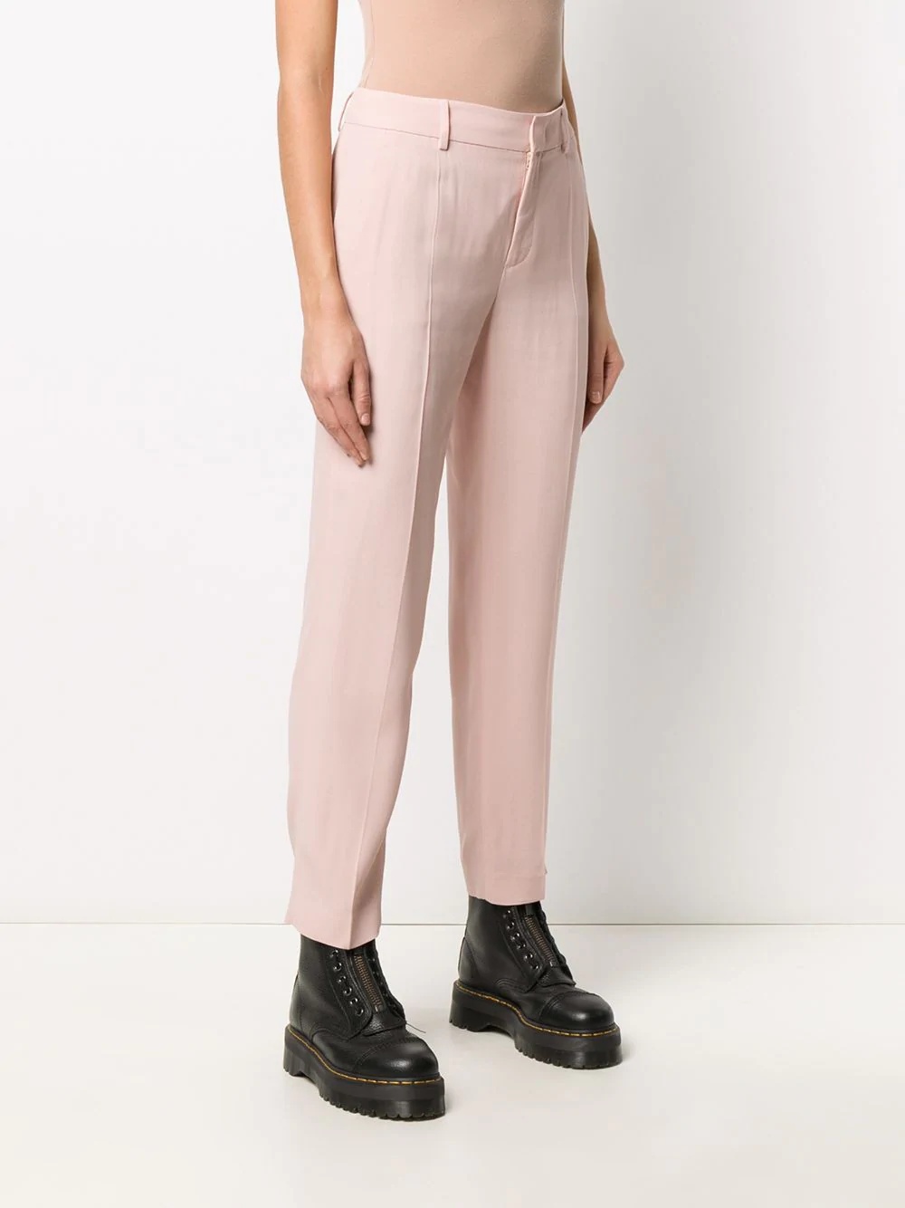 mid-rise straight-leg trousers - 3