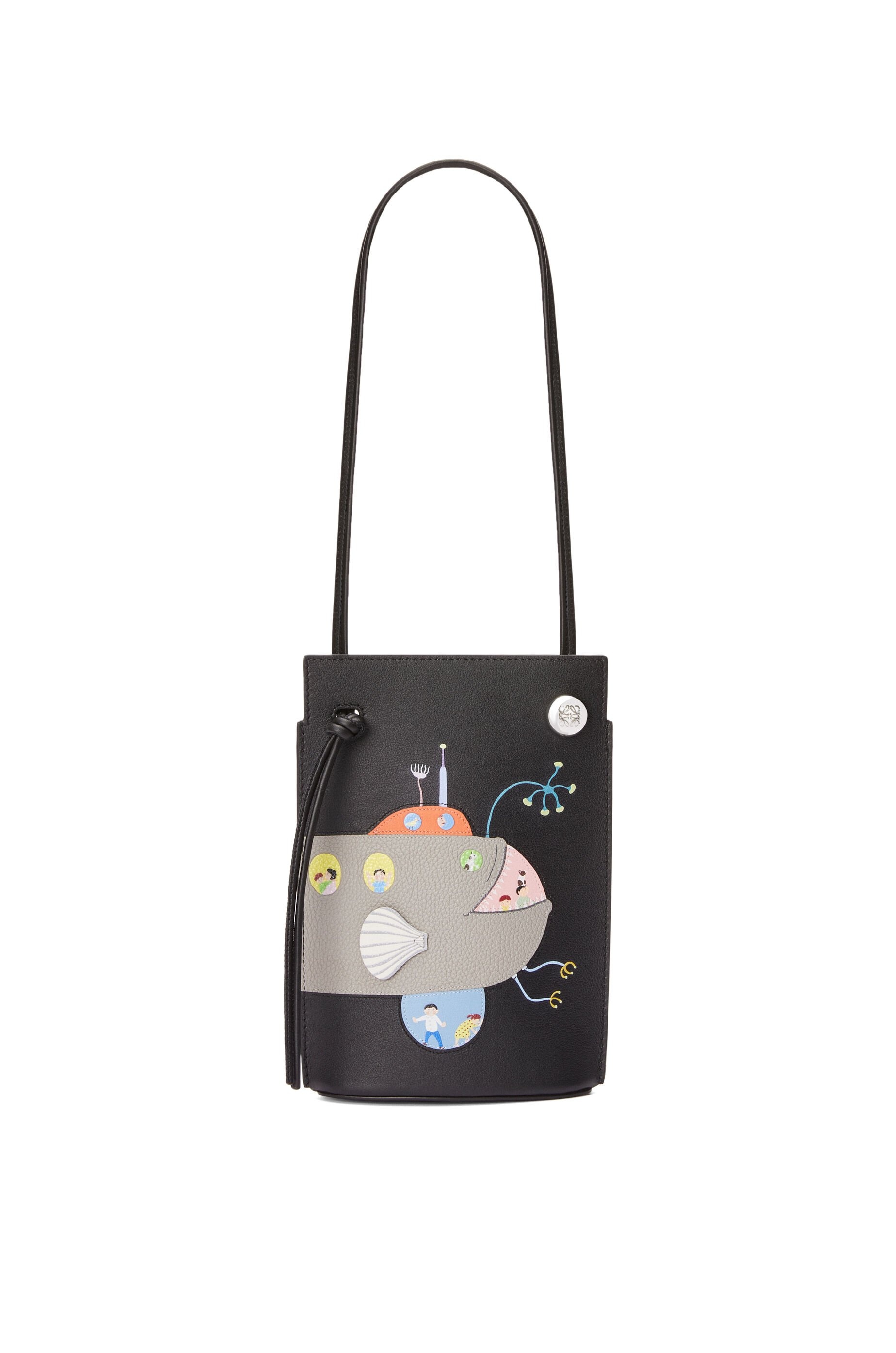 Submarine Pebble Dice pocket in classic calfskin - 5