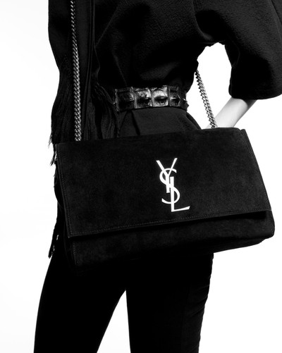 SAINT LAURENT kate medium reversible in suede and smooth leather outlook