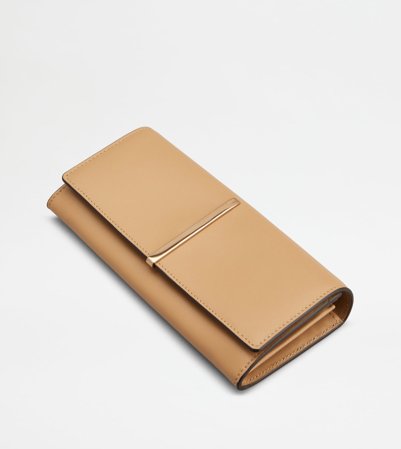 WALLET IN LEATHER - NATURAL 3