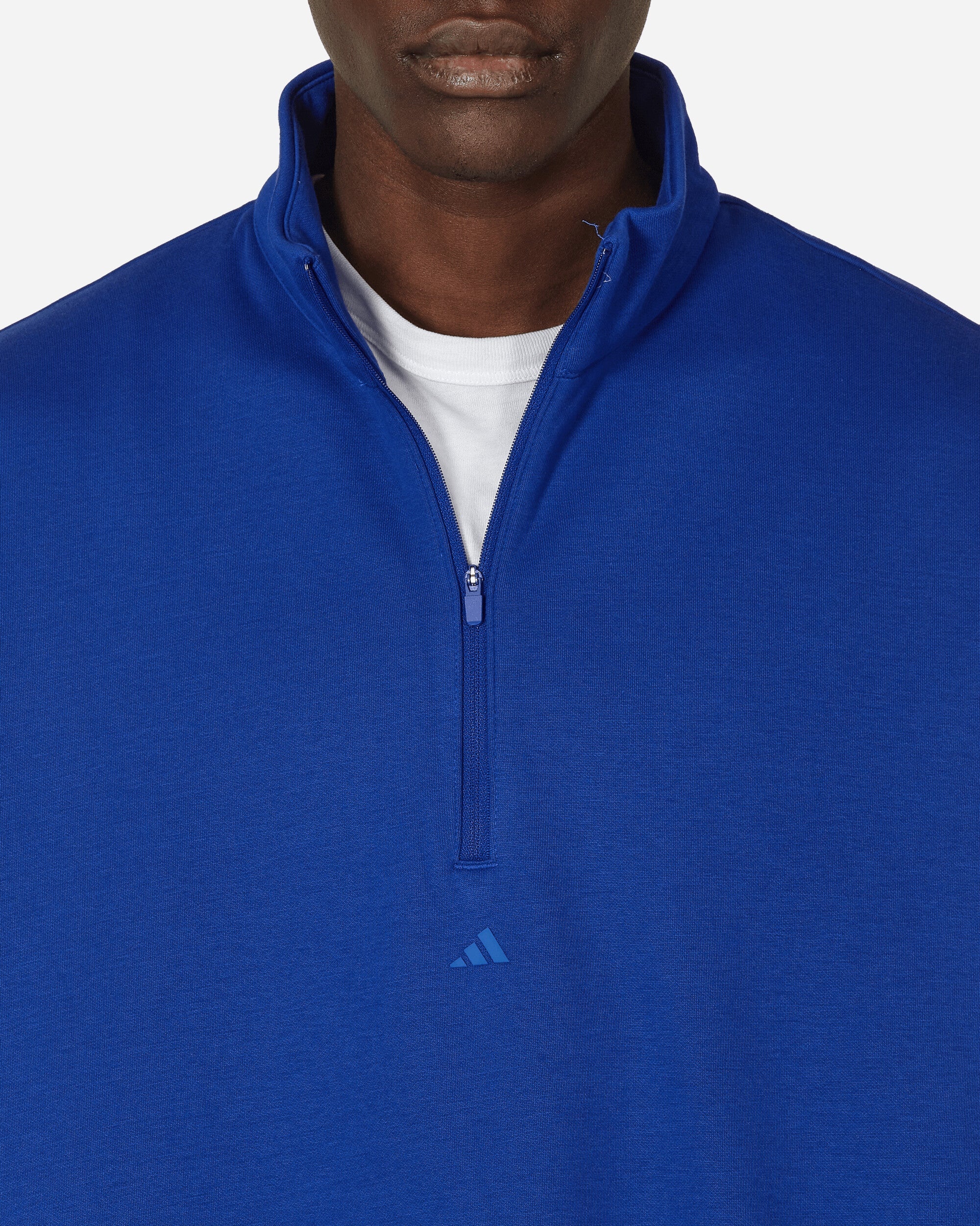 Basketball Half-Zip Crewneck Sweatshirts Lucid Blue - 5