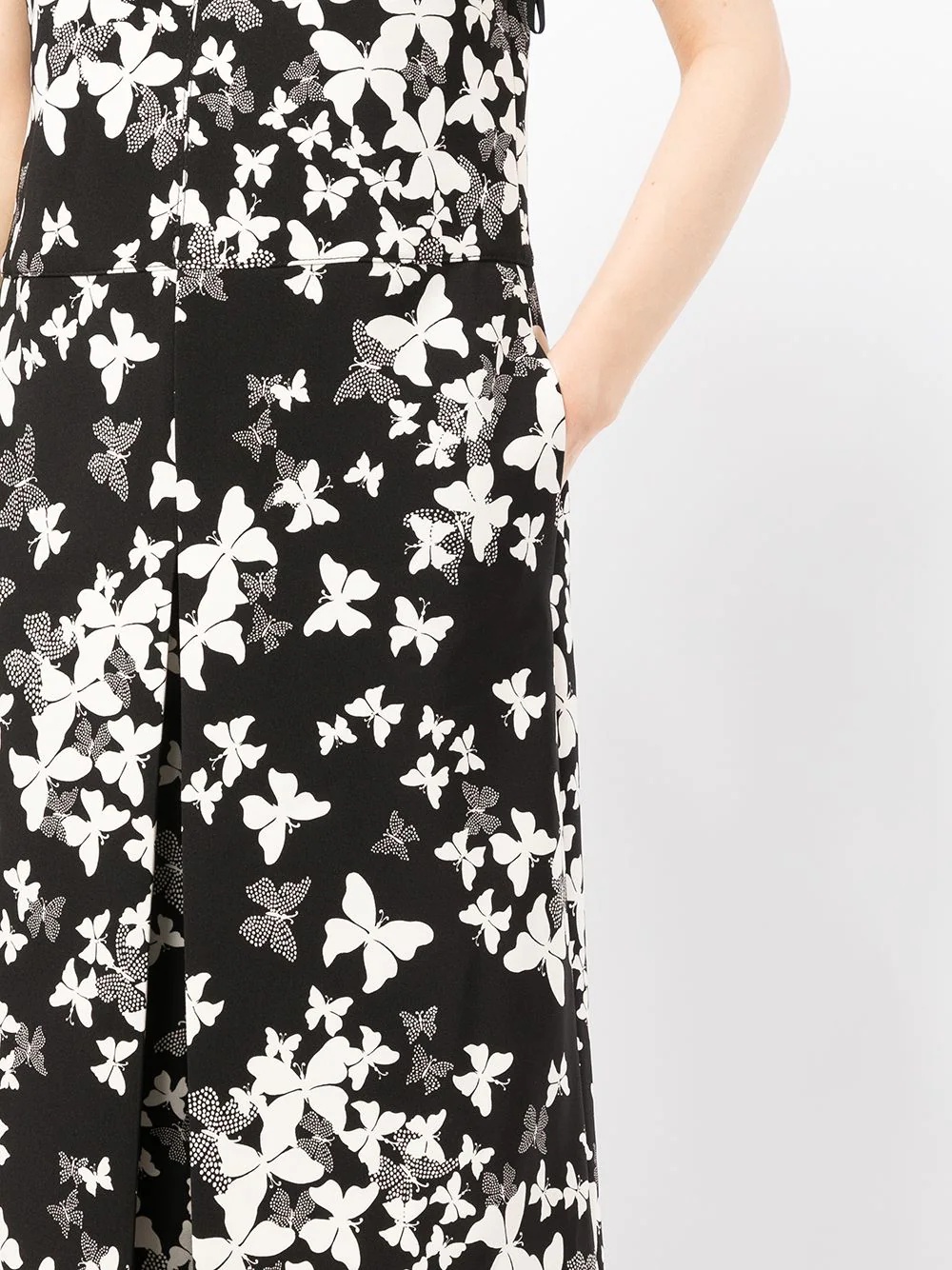 butterfly-print jumpsuit - 5