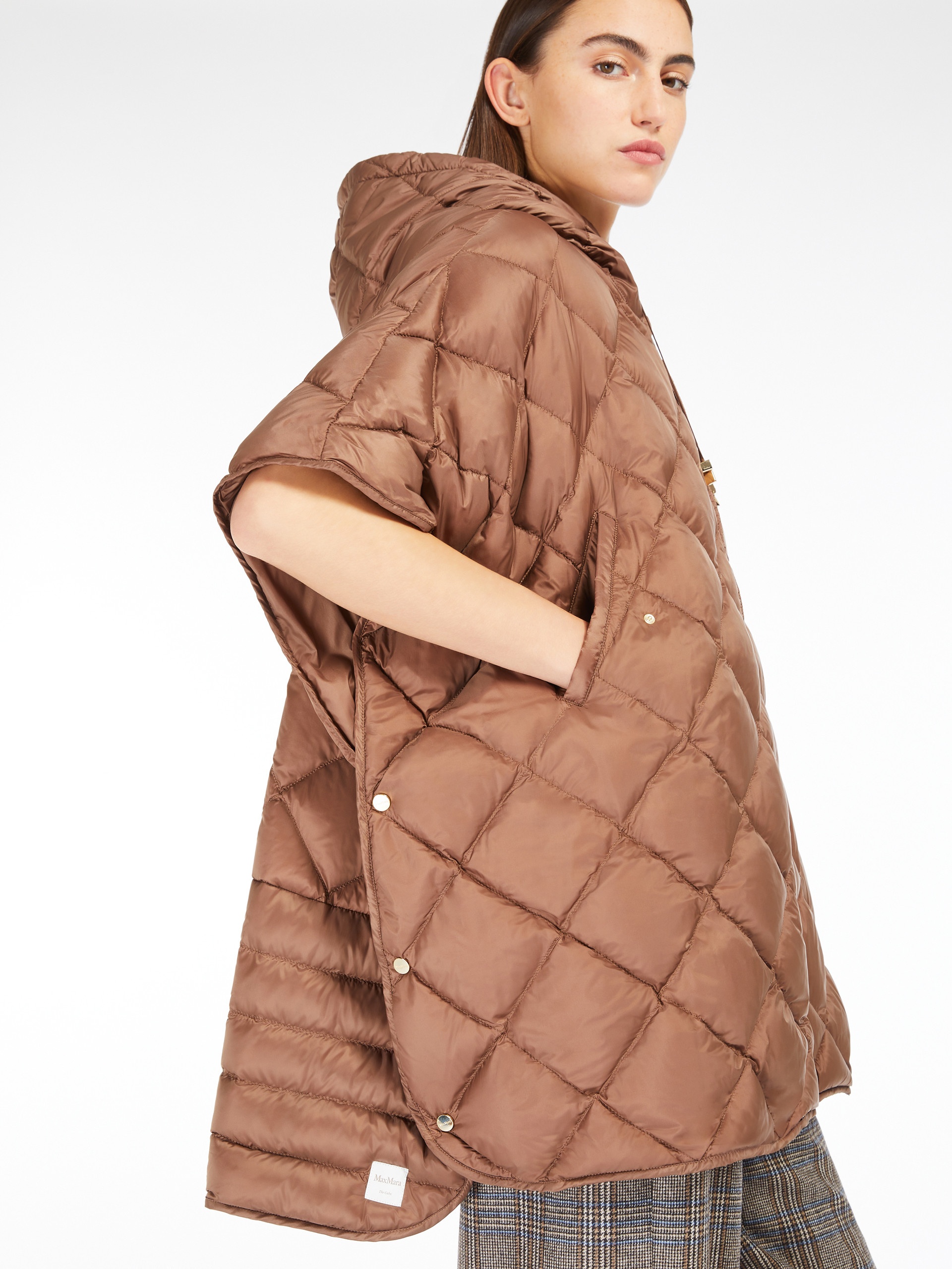 TREMAN Cape with hood in water-repellent canvas - 5
