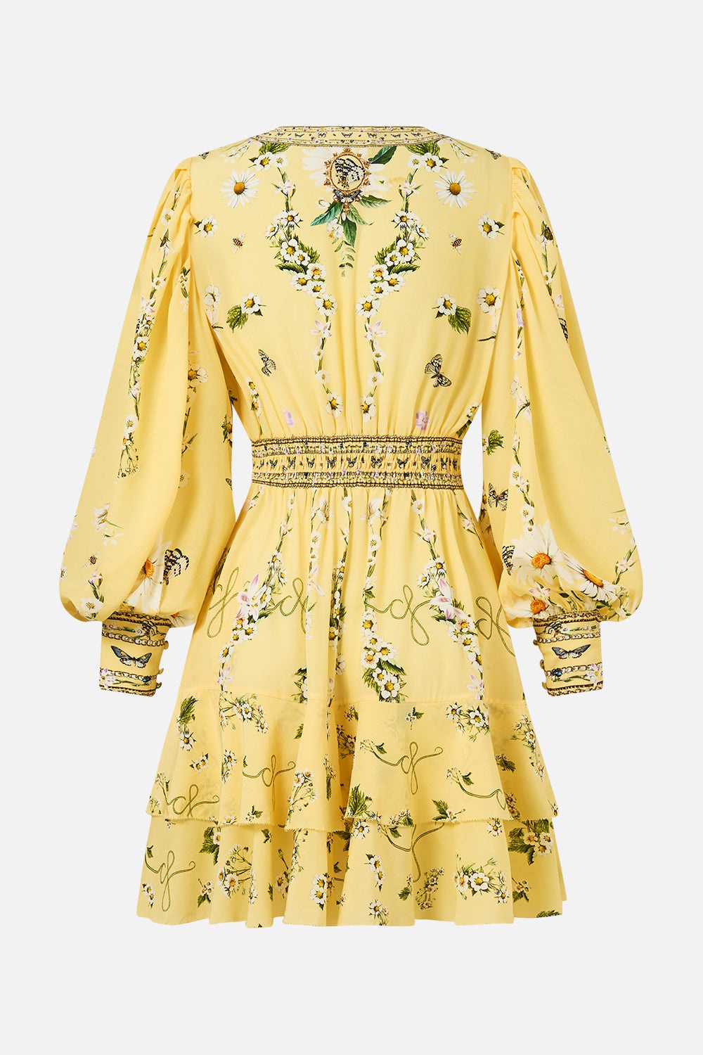 BUTTON FRONT FRILL DRESS - 8