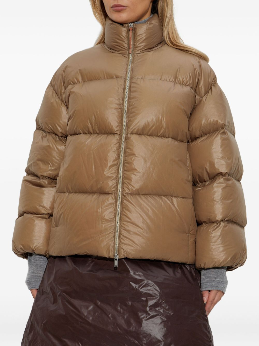 quilted puffer coat - 3