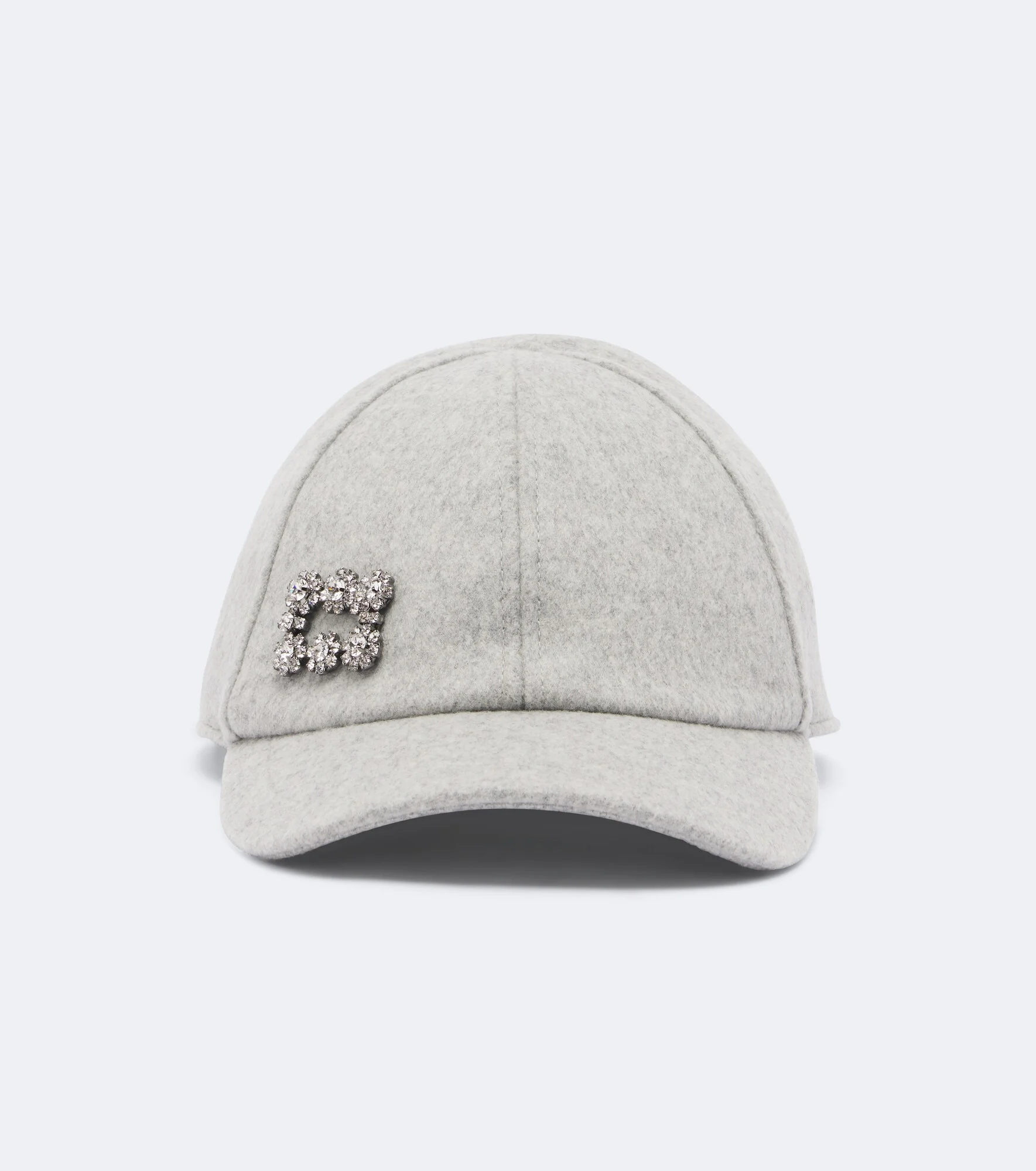 Embellished wool and cashmere baseball cap - 1