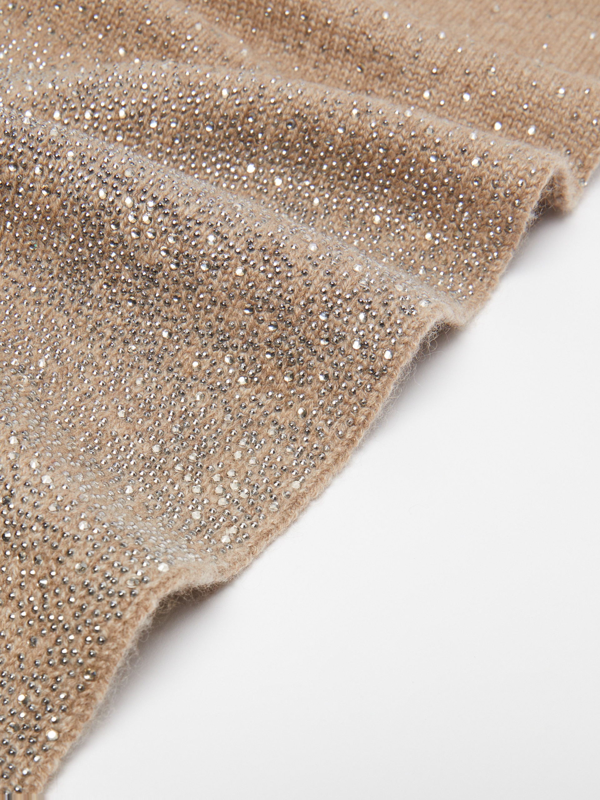 BARI Cashmere and rhinestone scarf - 3