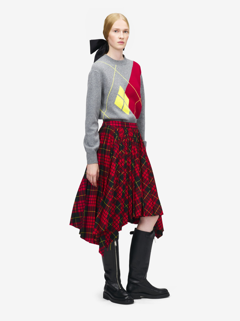 MacQueen' Tartan Asymmetric Skirt 3