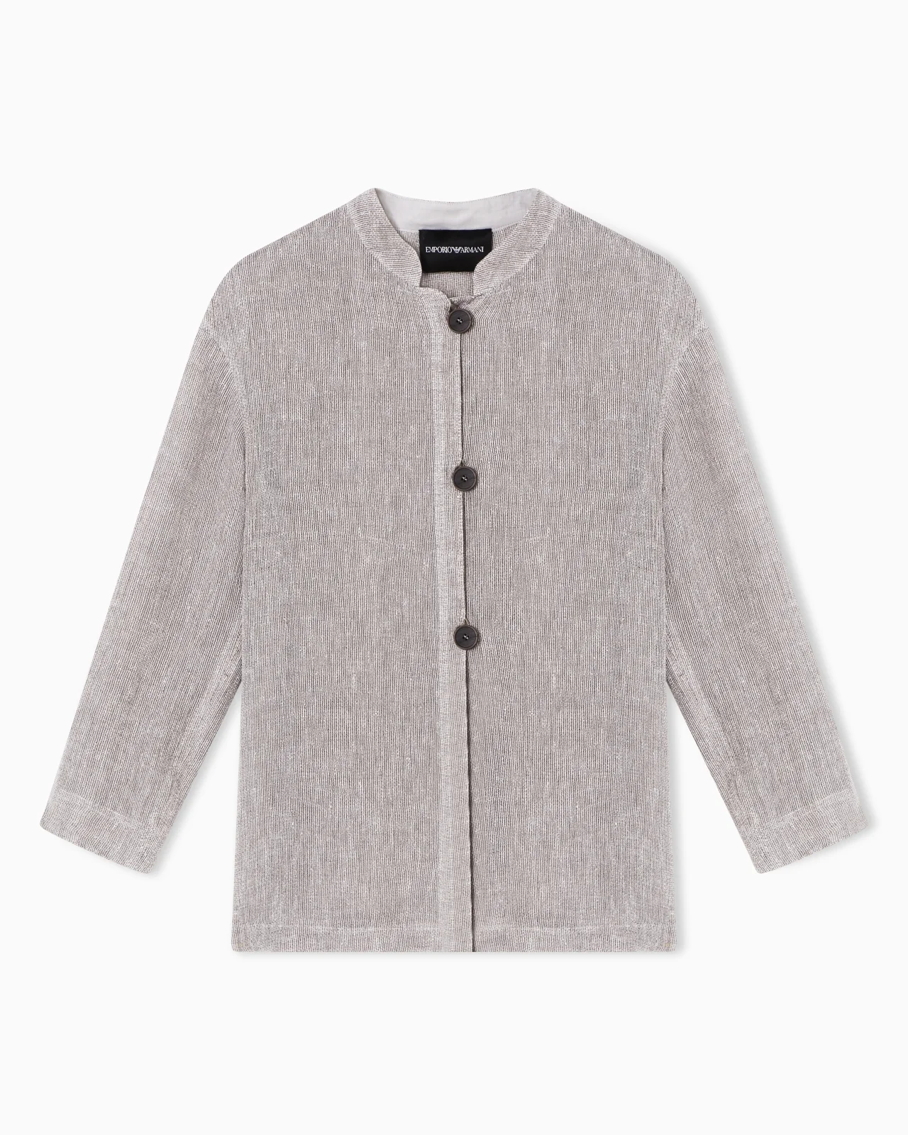 LINEN GAUZE SHIRT JACKET - 1