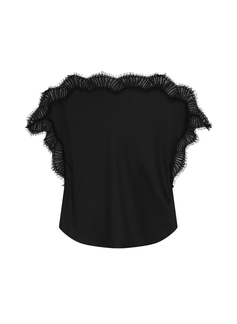 Luna Satin and Lace Top 1