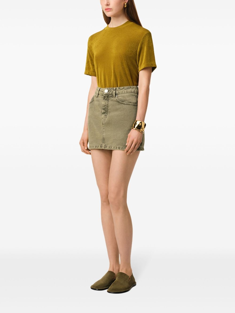 denim mini skirt - 3