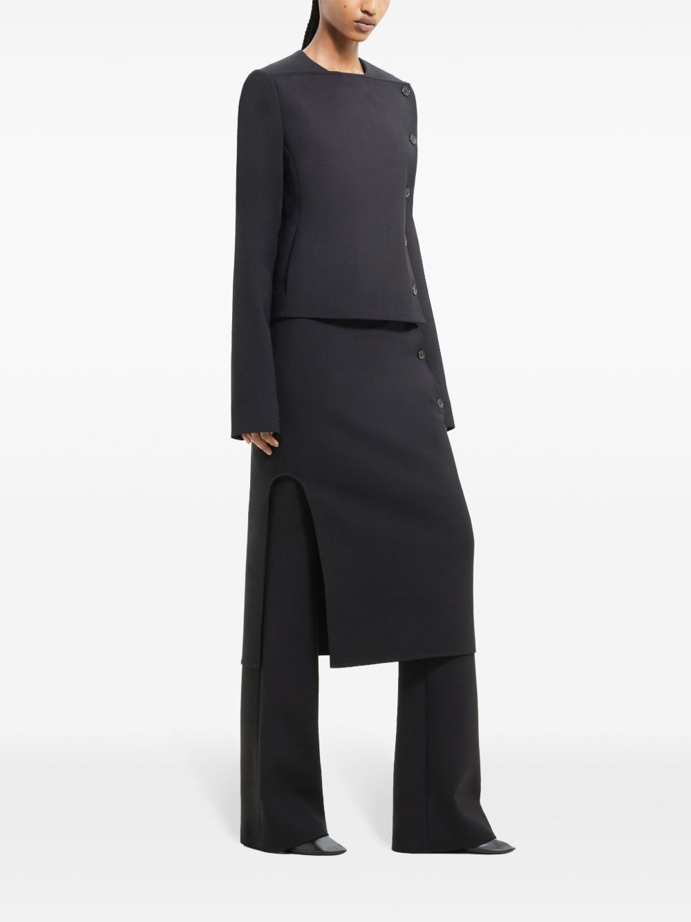 buttoned tailored jacket - 3