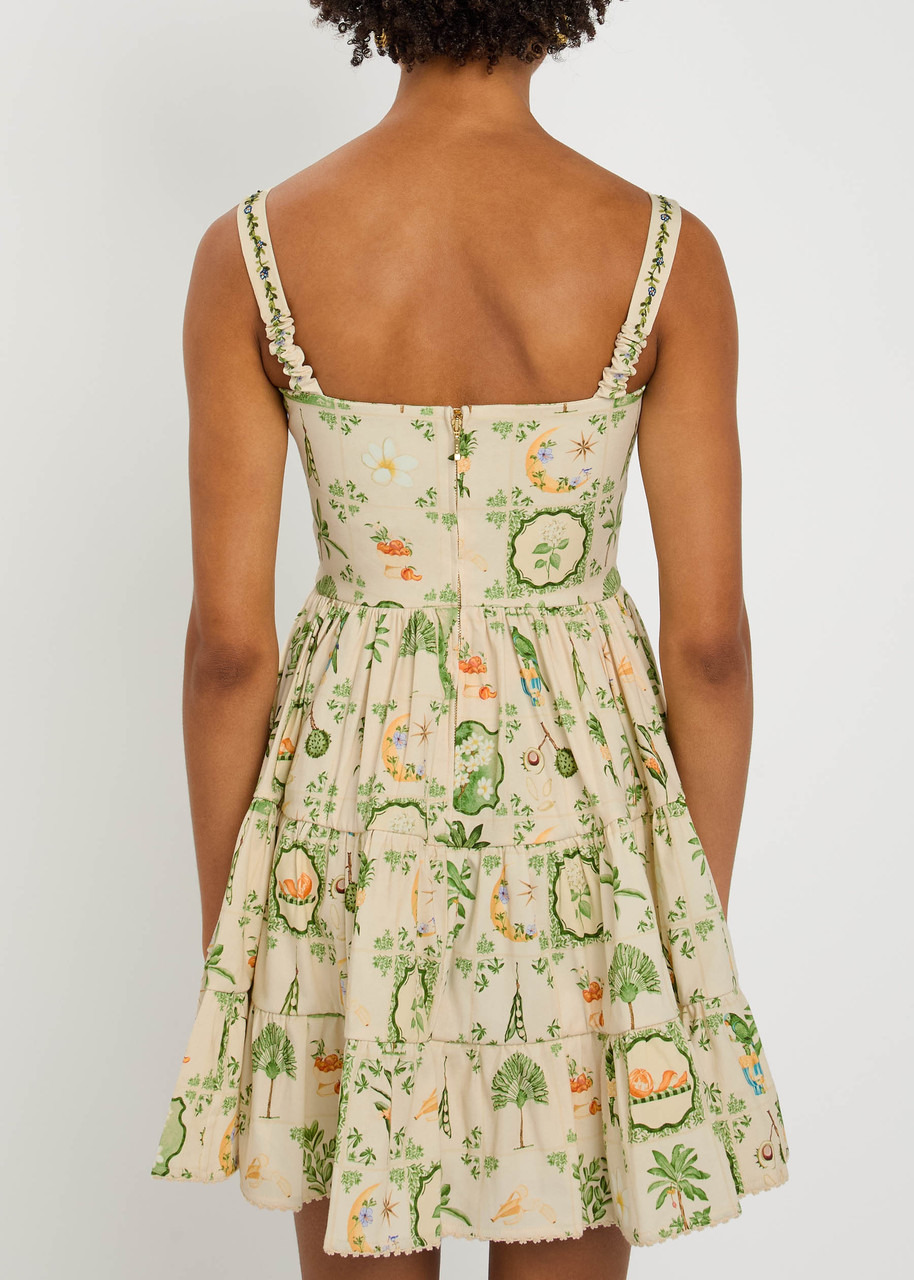 Agua BY Agua Bendita Lima Wild Printed Stretch-cotton Mini Dress - 3