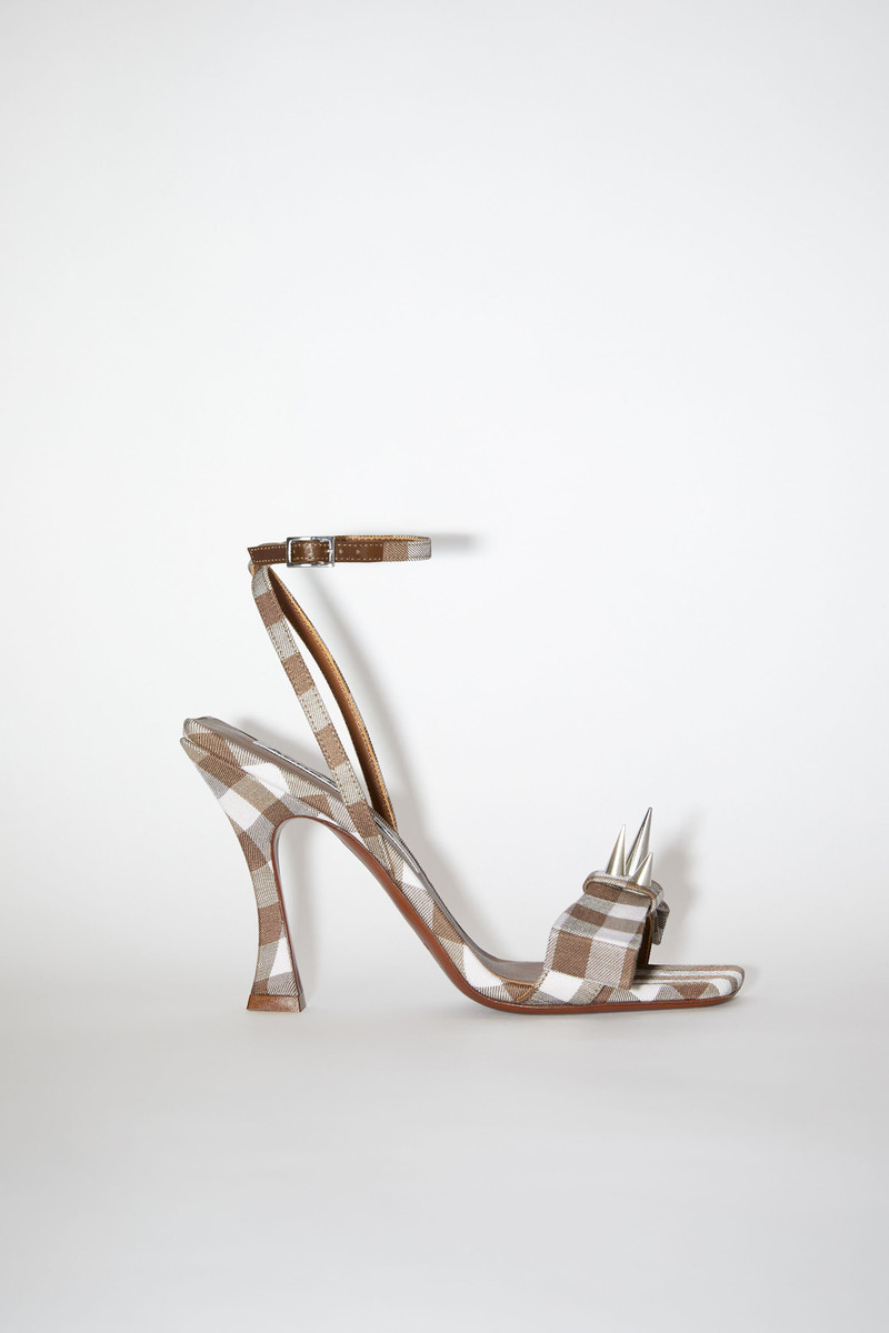 High-heel strap sandal - Cinnamon Brown 1