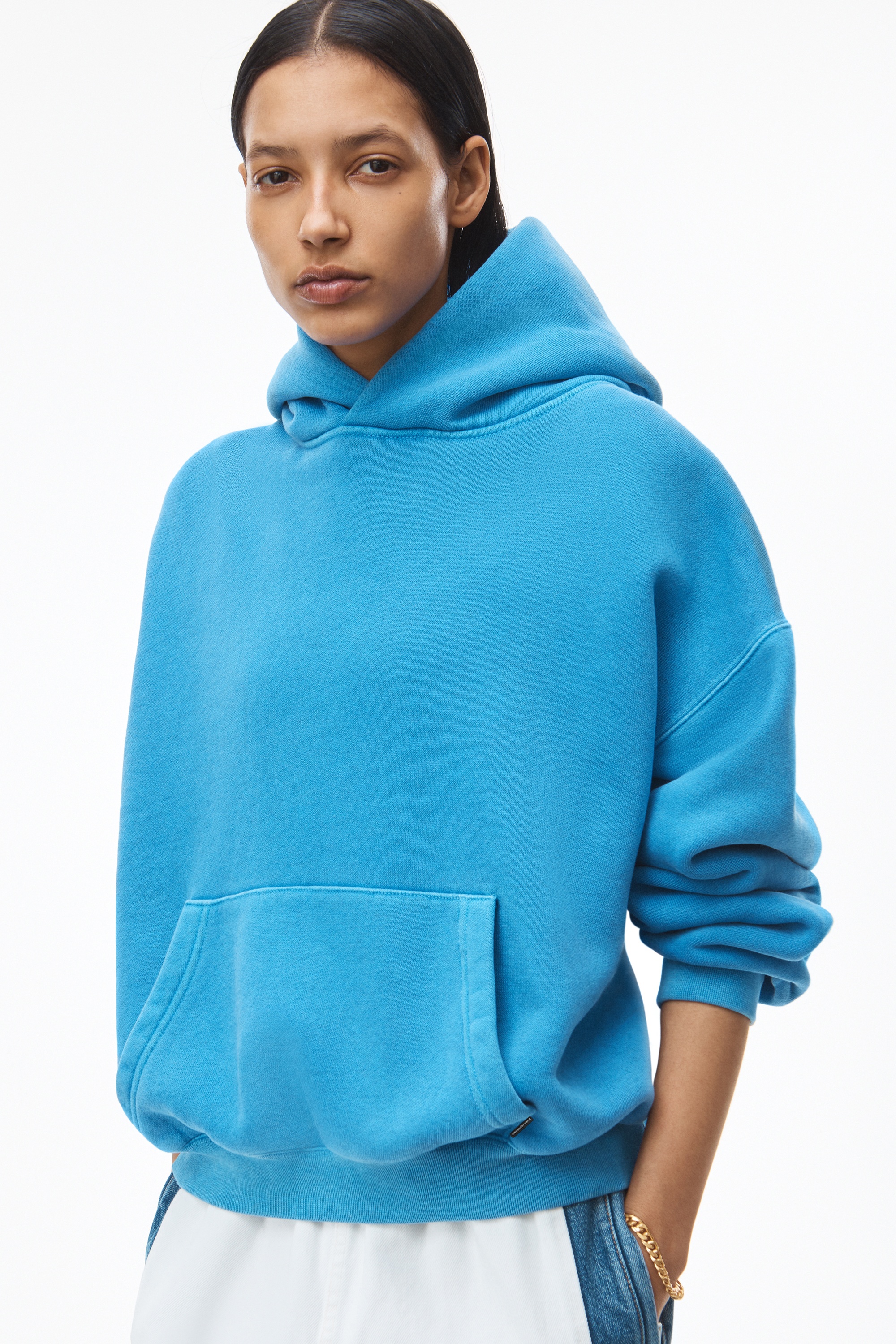 HOODIE IN DENSE FLEECE - 3