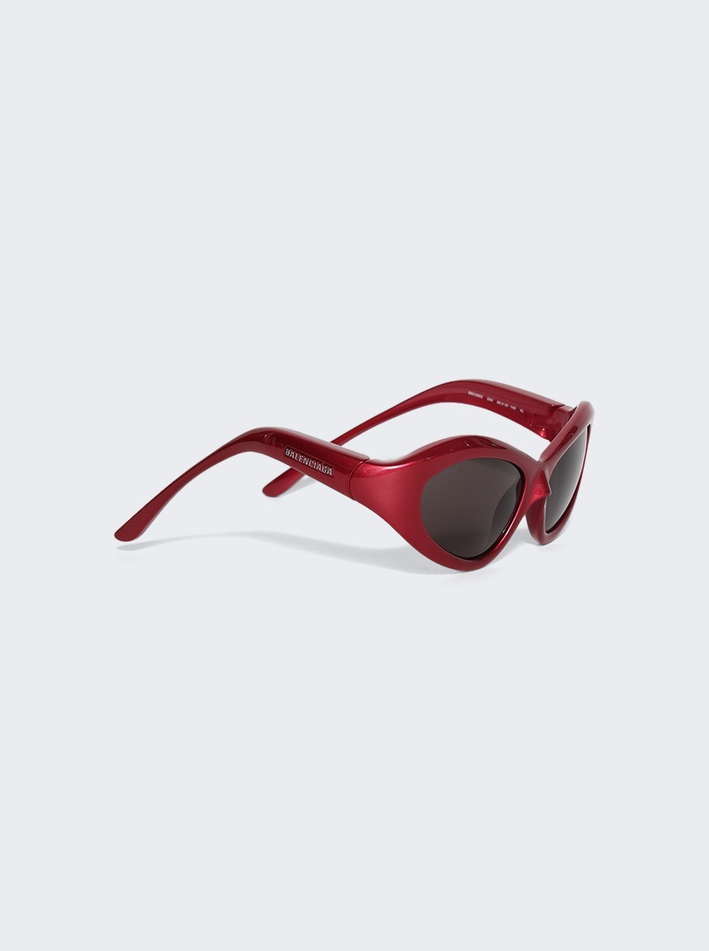 Oval Frame Sunglasses Red - 4