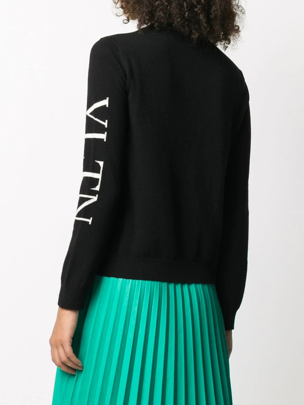 intarsia-knit logo jumper - 4