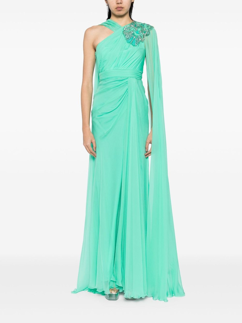 ZUHAIR MURAD bead-embellished chiffon gown outlook